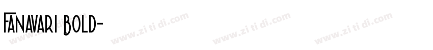 Fanavari Bold字体转换